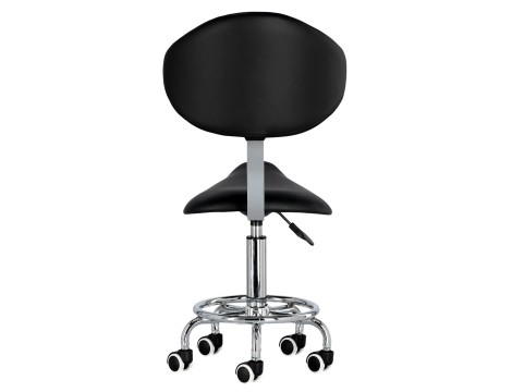 Kosmetická stolička Rodi s opěradlem Black - 5