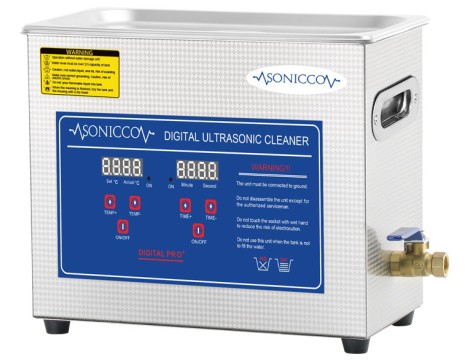 Ultrazvuková vana pro mytí 6,5l kosmetický sterilizátor pro čištění součástí Sonicco ULTRA-031S - 4