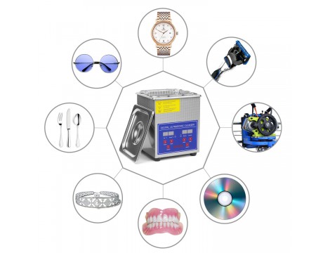 Ultrazvuková vana pro mytí 6,5l kosmetický sterilizátor pro čištění součástí Sonicco ULTRA-031S - 3