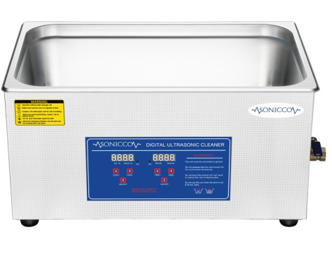 Ultrazvuková vana pro mytí 22l kosmetický sterilizátor pro čištění součástí Sonicco ULTRA-080S - 7