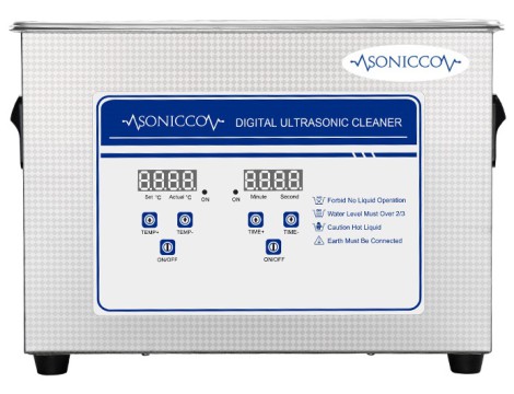 Ultrazvuková vana pro mytí 4,5l kosmetický sterilizátor pro čištění součástí Sonicco ULTRA-030S-C - 5