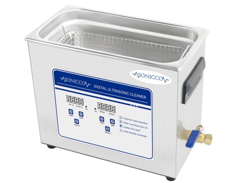Ultrazvuková vana pro mytí 6,5l kosmetický sterilizátor pro čištění součástí Sonicco ULTRA-031S-C - 5
