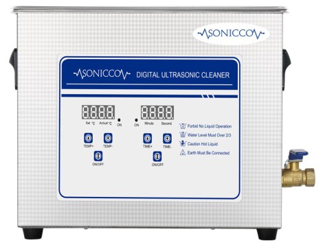 Ultrazvuková vana pro mytí 6,5l kosmetický sterilizátor pro čištění součástí Sonicco ULTRA-031S-C - 6