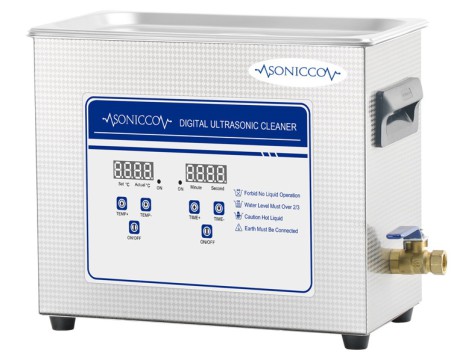 Ultrazvuková vana pro mytí 6,5l kosmetický sterilizátor pro čištění součástí Sonicco ULTRA-031S-C - 4