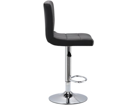 Kosmetická barová židle Kadeřnické křeslo s opěradlem black - 2
