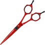 WOLF sada kadeřnické efilační nůžky a nůžky pro praváky 5,5 + pouzdro hřebeny kadeřnické na stříhání vlasů do salonu řada Superior - 3