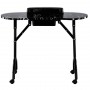 Skládací kosmetický stolek na manikúru mobilní černý MT-017F-BLACK - 4