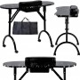 Skládací kosmetický stolek na manikúru mobilní černý MT-017F-BLACK