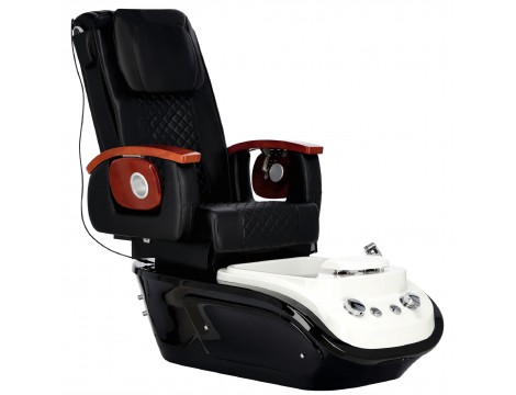 Elektrické kosmetické křeslo s masáží pro pedikúru nohou v lázeňských salonech černý - 2