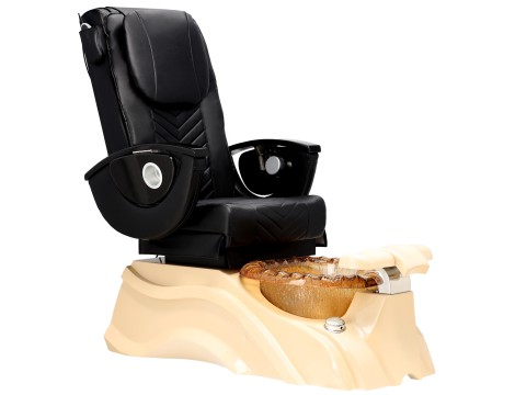 Elektrické kosmetické křeslo s masáží pro pedikúru nohou v lázeňských salonech černý - 2
