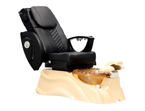 Elektrické kosmetické křeslo s masáží pro pedikúru nohou v lázeňských salonech černý - 5