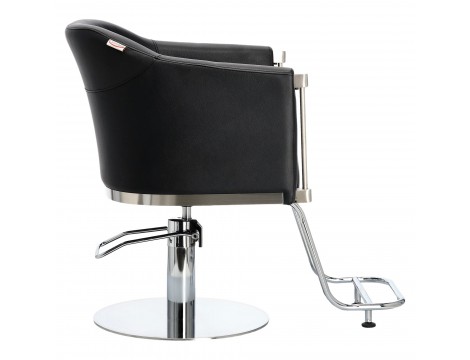Černý kadeřnický umyvadlový stolek a 2 x kadeřnické křeslo hydraulická otočná podnožka pro kadeřnický salon myčka pohyblivá miska keramická baterie ruční baterie - 4