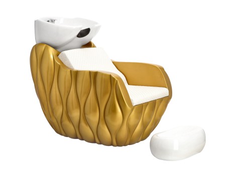 Kadeřnický set Amir a 2 x kadeřnické křeslo hydraulická otočná podnožka pro kadeřnický salon mycí miska keramická baterie ruční baterie - 2