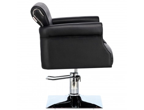 Černý set kadeřnického salonu Kiva a 2x hydraulický otočný kadeřnický židle pro kadeřnický salon pohyblivá umyvadlo keramická mísa baterie sprchy - 5
