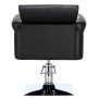 Černý set kadeřnického salonu Kiva a 2x hydraulický otočný kadeřnický židle pro kadeřnický salon pohyblivá umyvadlo keramická mísa baterie sprchy - 6