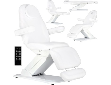 Elektrická kosmetická židle pro kosmetický salon s pedikúrou, vyhříváním a regulací 3 aktuátory Jayden