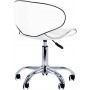 Kosmetická stolička s pohodlným bílým zakřiveným opěradlem - 3