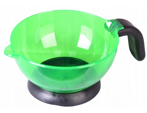 Kadeřnická miska s rukojetí na barvení pro míchání zelené Premium