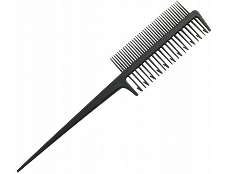 Hřeben na barvení vlasů s měřítkem pro oddělování